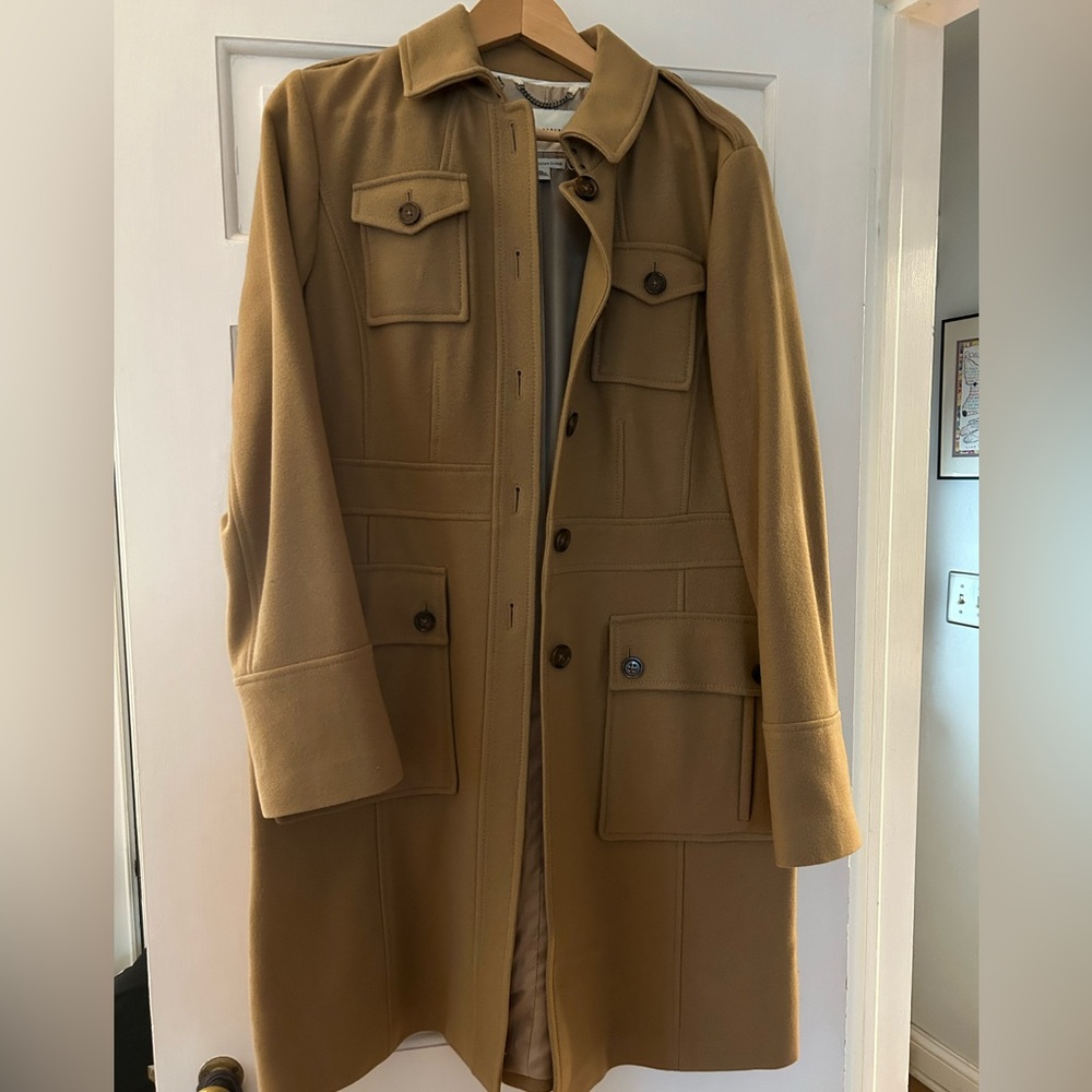 Banana Republic camel wool peacoat size XL EUC